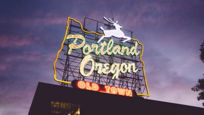 Portland, Oregon, sign.