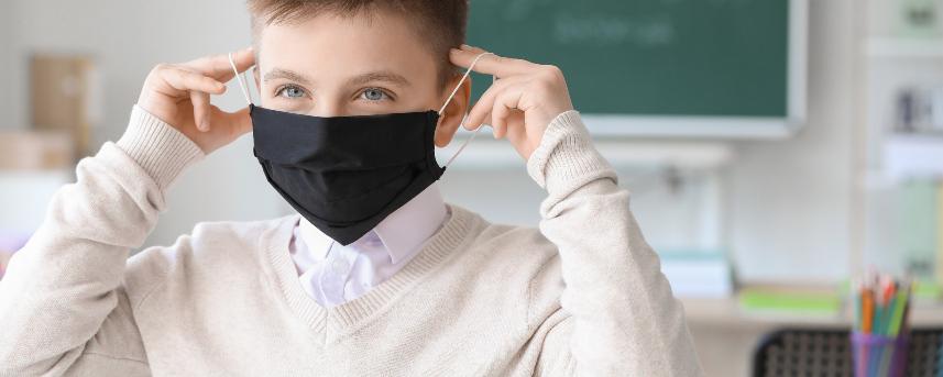 Child with mask