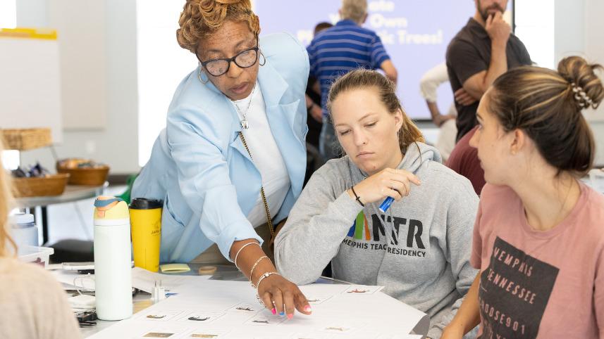 Memphis teachers at an NCSE professional learning event.