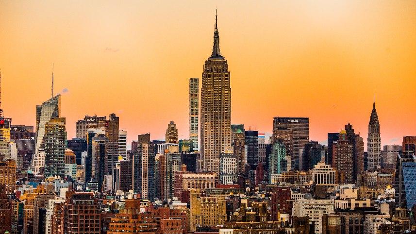 New York City skyline.