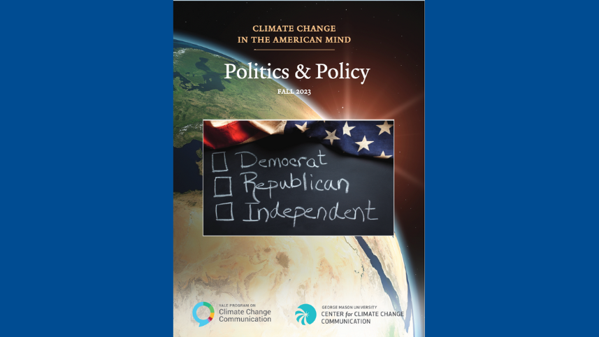 Climate Change in the American Mind report cover.