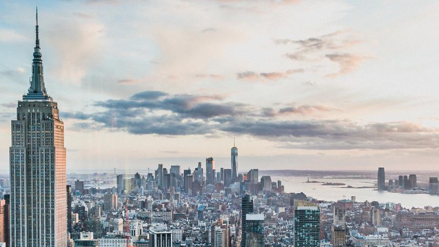 New York City skyline.